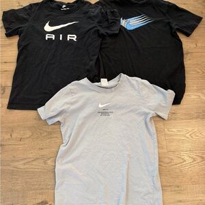 Nike Kids' Black and Light Gray Tees Trio